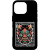 Hannya Oni Mask Aesthetic By TW Custodia per iPhone 16 Pro Hannya Oni Grid Devil Yokai - Maschera da tatuaggio giapponese con diavolo