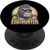 Gorilla Animal Lover PS Easter Bunny Gorilla Egg Hunter Amante degli animali PopSockets PopGrip Adesivo