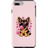 GSD Paws and Hearts Studio Custodia per iPhone 7 Plus/8 Plus Carino Pastore Tedesco Cuore Occhiali Da Sole San Valentino Puppy Love