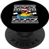 Luvduckmal Anatra Natale Holiday Fun Bath Rubber Toy Xmas PopSockets PopGrip Adesivo