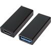 PremiumCord Adattatore USB-C Femmina a USB a Femmina F/F, Gen 1, Super Velocità 5 Gbit/s, Tipo C, Colore Nero
