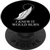 Dark Academia Reader Minimal Wing Philos La mitologia greca di Icaro vola troppo vicino alla tragedia greca PopSockets PopGrip Adesivo