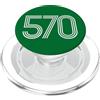 City & State Scranton Pennsylvania 570 Codice area Patriota locale Americano PopSockets PopGrip per MagSafe