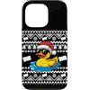 Luvduckmal Custodia per iPhone 13 Pro Anatra Natale Holiday Fun Bath Rubber Toy Xmas