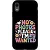 Camera Aloof Outlaw Pun Society Custodia per iPhone XR No Photos Please I'm Wanted Sassy Camera Puns -