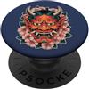 Hannya Oni Mask Aesthetic By TW Maschera giapponese del diavolo Yokai del diavolo Hannya Giappone Oni PopSockets PopGrip Adesivo