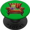 Gift for Book lover. Reader Verme libro. appassionato di lettura PopSockets PopGrip Adesivo