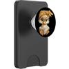Teacher Student Reader Library Feathered Bambino Pulcino Libro Aperto Lettura Bookworm Uccello Ritratto Gra PopSockets PopWallet per MagSafe