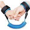 HONGXIN-SHOP Anti-perso Polso Regolabile Bracciale Sicurezza Bambino 360 ° Girevoli Cavo di Sicurezza da Polso Flessibile Bambino Imbracatura Cintura per Viaggio Shopping Exploring Helper 1.5M (Blu)
