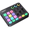 OneOdio Solocaster Gaming Audio Mixer - Interfaccia a 5 Canali con Alimentazione Phantom 48V, Bluetooth, Illuminazione RGB, 3.5mm/XLR/USB C, per Streaming/Podcast/Karaoke su PC, Mac, Mobile