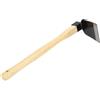 ViaGasaFamido Zappa Manuale in Acciaio per Giardino | attrezzo ergonomico per diserbo e Scavo Manico in Legno e Lama in acciaio al Carbonio anti-Scivolo e Resistente