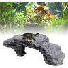 Tnfeeon Piattaforma basking della Tartaruga, nascondersi Acquario Rettile Rettile Nascondere Habitat Arrampicata Decorazione Ornamento