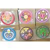 Bandai Set 6 Sottobicchieri Ojamajo Doremi in Gomma Trasparente Bandai Giocattolo Co...