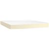 vidaXL Materasso a molle insacchettate Crema 160x200x20 cm Pelle finta