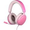 Konix Cuffie da gioco circumaurali con cavo Nexus Nintendo Switch 2, PS5 e Xbox Series X|S - Altoparlanti da 40 mm - Microfono - Cavo da 1,5 m - Rosa
