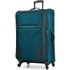 U.S. Traveler Aviron Bay Expandable Softside Luggage with Spinner Wheels, Teal, 30-Inch, US08125E31