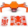 WRAPGRADE Skin set di adesivi compatibile con DJI Mini 2 (NEON ORANGE)