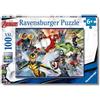 Ravensburger - Puzzles XXL Avengers | Puzzle Bambini 6 Anni In Su | Puzzle Ravensburger 100 Pezzi | Giochi Per Bambini 36 X 49 Cm | Regalo Bambino 6 Anni O Più