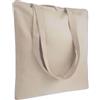 Handle bags Shopper in cotone con zip personalizzata Monza Natural 220 personalizzate o neutre