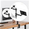 Supporto per monitor e laptop con vassoio per laptop, installazione semplice,