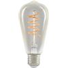 Eglo LED E27 dimmerabile a 3 fasi, lampadina retrò da regolare con interruttore, 4 Watt, lampada vintage e illuminante bianco caldo, 2200k, Edison ST64, Ø 6,4 cm