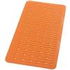 Ridder 683140-350 - Tappetino per vasca da bagno Playa, 38 x 80 cm, colore: Arancione effetto neon