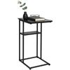 Relaxdays Tavolino, Ripiani Grande e Piccolo, A x L x P 60 x 40 x 30 cm, per Divano e Letto