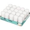 Bolsius Candele basiche per Decorazione, Cera, Bianco, Inodore Dimensione Cero Singolo: h 9.8 cm Ø4.8cm, 20 unità
