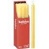 Bolsius - Candele rustiche - giallo - 9 pezzi - 27 x 2,3 cm - Lunghezza durata 13 ore - Non profumate - Contiene cera vegetale naturale - Senza olio di palma