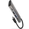 AXAGON Hub Usb Axagon 2x usb-A 3.2 Hdmi slot SD/microSD PD 100W Cavo USB-C 20cm [HMC-5 ]