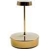 Zafferano, Swap Mini con Finitura Oro Lucido, Lampada da Tavolo Ricaricabile e Senza Fili con Controllo Touch, Utilizzabile come Lampada da Interni, Dimmer, 2700 K, Altezza 14,8 cm