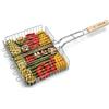 Barbecook Cestello a Doppia Griglia FSC, Accessori Barbecue, Utensile per Barbecue, Griglia Barbecue per Carne e Verdure, Facile da Pulire, Argento