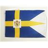 AZ FLAG Bandiera Reale Della Svezia 45x30 cm - Bandierina Svedese Con Stemma 30 x 45 cm Cordicelle