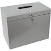 Cathedral Products Cathedral-Contenitore portadocumenti per cartelle sospese in formato A4, colore: nero grigio