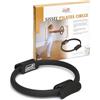 SISSEL Circle 34023, Attrezzo per Allenamento Pilates Unisex - Adulto, Nero, 38 x 41 x 4.5 cm