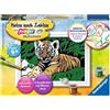 Ravensburger CreArt 29605 - Sweet Tiger - Paint by Number Tiger per bambini dai 9 anni in su, set di pittura con cornice, pennello e colori acrilici, regalo per ragazze e ragazzi