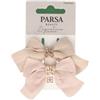 PARSA Beauty Fermagli per capelli a fiocco beige Fermacapelli 2 pz.