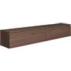 LBSIGN Mobile TV Sospeso 175 cm 2 Ante A Ribalta Noce Scuro Lume