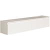 LBSIGN Mobile TV Sospeso 150 cm 2 Ante A Ribalta Bianco Opaco Lume