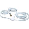 Oehlbach FM Wire - Antenna passiva a lancio FM per la ricezione radio FM/FM - 75 Ohm - antenna da interno con uso flessibile e montaggio a parete - bianca