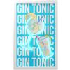 WD LifeStyle Cornice con Inserti Luminosi Decoro Gin Tonic 30 x 50 Cm Multicolor