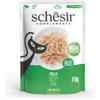 Schesir pollo (gelatina) cibo umido per gatti (busta) 1 scatola (12 x 70 g)