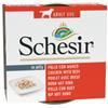 Schesir pollo con manzo (gelatina) cibo umido per cani (lattina) 2 confezioni (20 x 150 g)