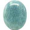 Amazing Gemstone Palm Stone - Hot Massage Worry Stone for Natural Body Chakra Balancing, Reiki Healing and Crystal Grid (Aquamarine)