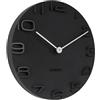 Karlsson KA5311BK On the Edge Orologio da Muro, Nero