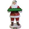 Fade Babbo Natale con Vassoio in Resina H53 cm