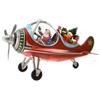 Hervit Aereo Babbo Natale con Led L46 cm