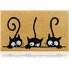 AMARU DOOR MATS Zerbino CatGuard Fibra di Cocco - 70x40cm - Zerbino Ingresso Casa con Superficie Antiscivolo in PVC e Fibra Cocco - Per Corridoi,Porte Esterne-Accessori per la Casa-Design Minimalista Originale