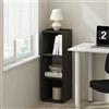 Furinno Pelli Cubic Mobile Portaoggetti, Libreria, Scaffale, 3 Cubi, Espresso