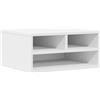 vidaXL Supporto per Stampante Bianco 49x40x22,5 cm Legno Multistrato, Tavolo per Stampante, Organizer per File, Supporto per Stampante con portaoggetti